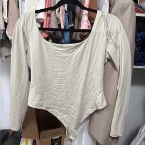 Lululemon Cream Bodysuit